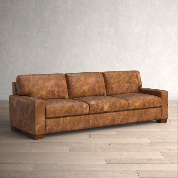 Wayfair lesa store leather sofa